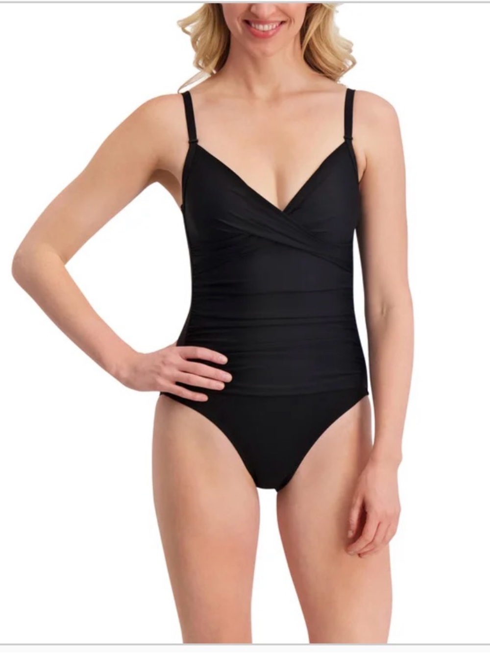 NWT DKNY Black One-Piece Swimsuit